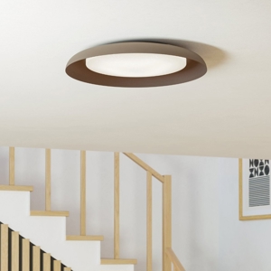 Plafoniera marrone led 17w 3000k effetto cristallo penjamo eglo