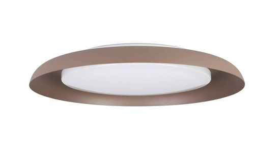 Plafoniera marrone led 17w 3000k effetto cristallo penjamo eglo