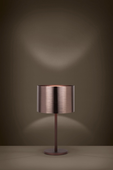 Saganto eglo abat-jour design moderno marrone paralume colore rame