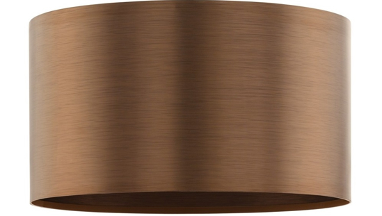 Saganto eglo abat-jour design moderno marrone paralume colore rame
