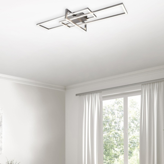 Plafoniera moderna per soggiorno led 34w 3000k dimmerabile