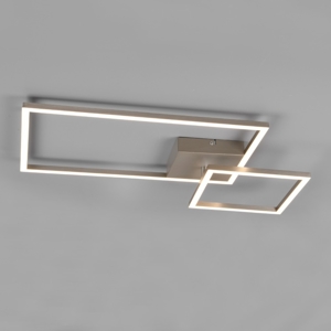 Plafoniera moderna per soggiorno nichel led 25w 4000k dimmerabile