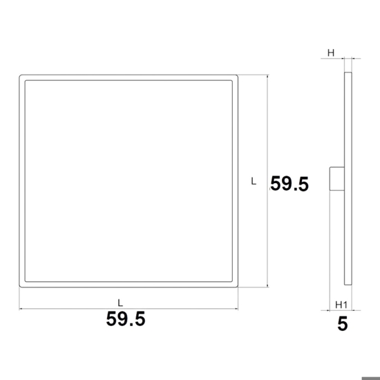 Pannello led 60x60 40w 4000k plafoniera per ufficio eglo salobrena