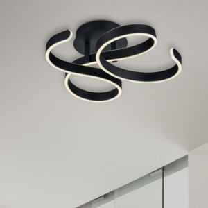 Plafoniera led 40w 3000k antracite design moderna