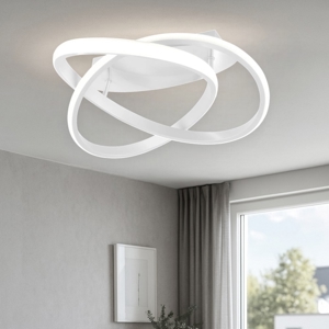 Plafoniera moderna 4000k bianca design moderna per soggiorno