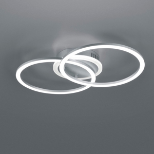 Plafoniera led 25w 3000k dimmerabile grigio moderna