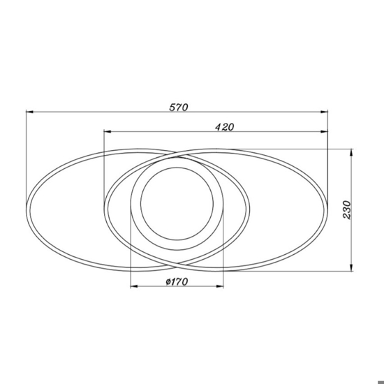Plafoniera led 27w 3000k antracite dimmerabile moderna