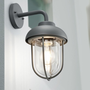 Applique da esterno alluminio grigio antracite