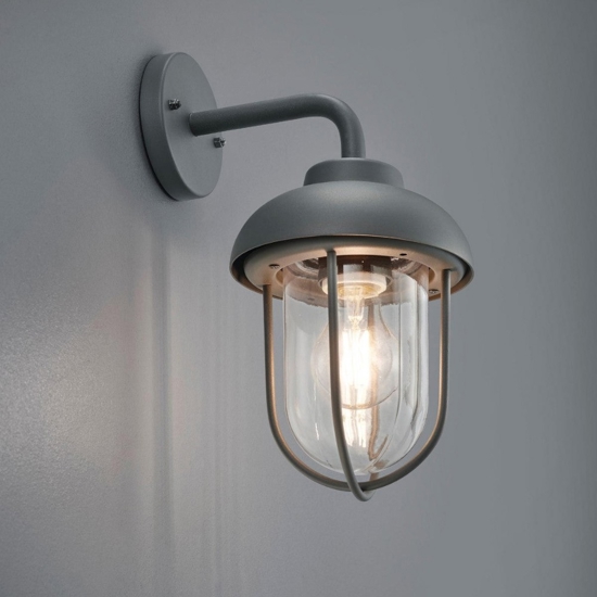 Applique da esterno alluminio grigio antracite