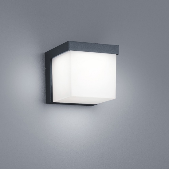 Applique cubo antracite per esterno led 4,5w 3000k