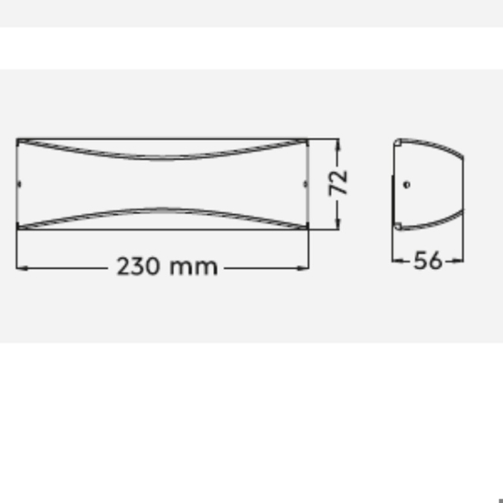 Applique da esterno antracite moderna led 9w 3000k ip65