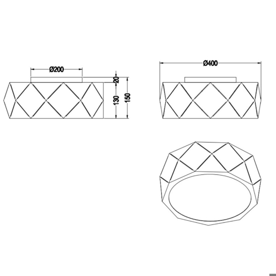 Plafoniera moderna bianca design per interni