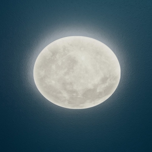 Plafoniera luna led 22w 3000k dimmerabile con telecomando