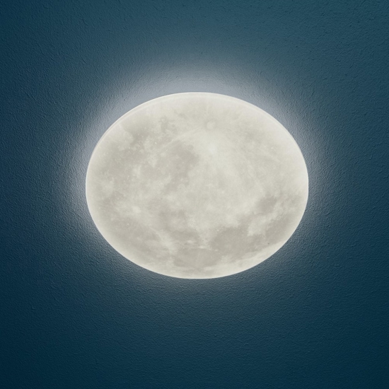 Plafoniera luna led 22w 3000k dimmerabile con telecomando