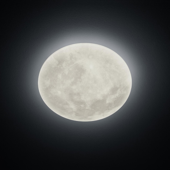 Plafoniera luna led 22w 3000k dimmerabile con telecomando