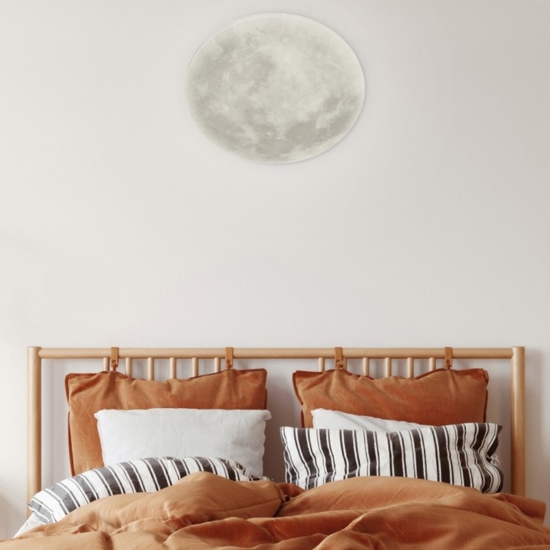 Plafoniera luna led 22w 3000k dimmerabile con telecomando