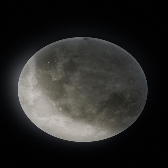 Plafoniera luna led 22w 3000k dimmerabile con telecomando