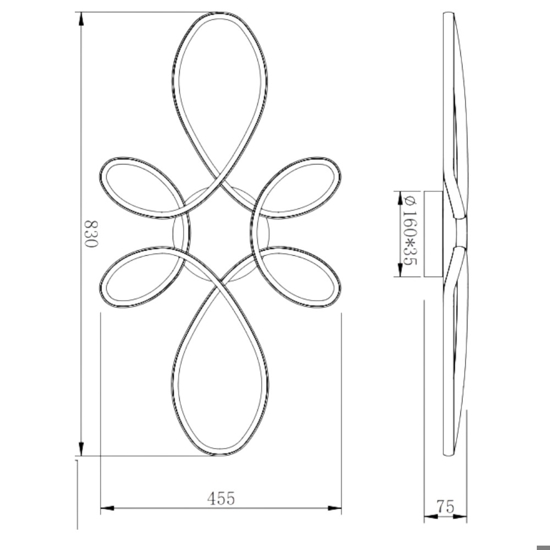 Plafoniera da cucina led 32w 4000k dimmerabile