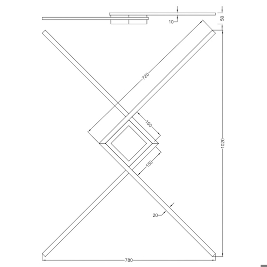 Plafoniera led 27w 4000k design moderna bianca per soggiorno