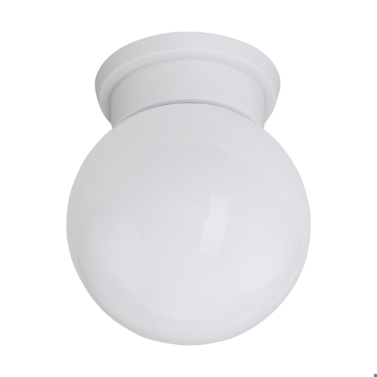 Plafoniera lampada da soffitto sfera di vetro bianco eglo durelo