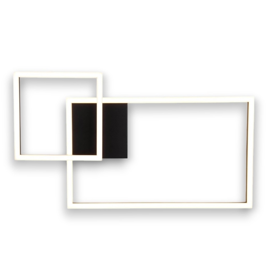 Plafoniera led oro nero per soggiorno 3000k moderna