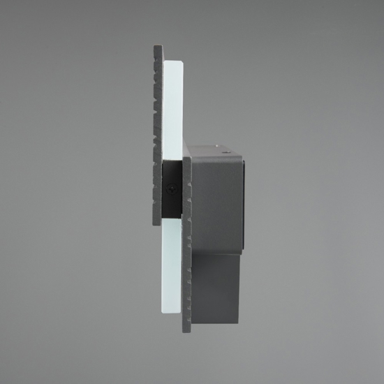 Applique da esterno con sensore movimento antracite led 10w 3000k