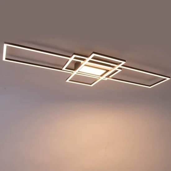 Plafoniera moderna bianca led da 3000k a 6500k per salotto