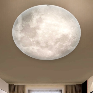 Plafoniera lunare moderna led 3000k dimmerabile