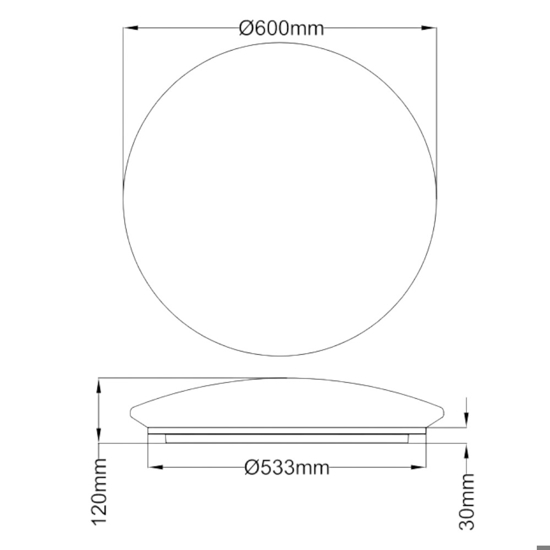 Plafoniera lunare moderna led 3000k dimmerabile