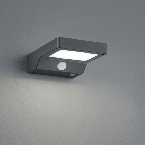 Applique a luce solare da esterno con sensore movimento 5w 3000k