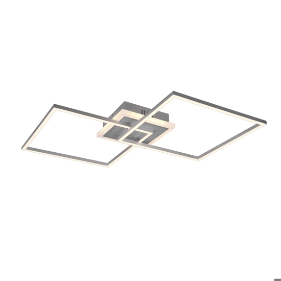 Plafoniera moderna grigia led 3000k rgb per salotto