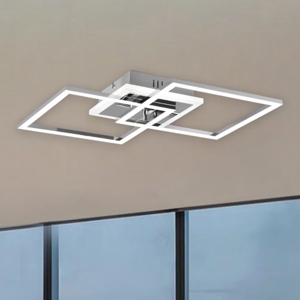 Plafoniera moderna cromata led 4000k dimmerabile orientabile