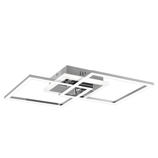 Plafoniera moderna cromata led 4000k dimmerabile orientabile