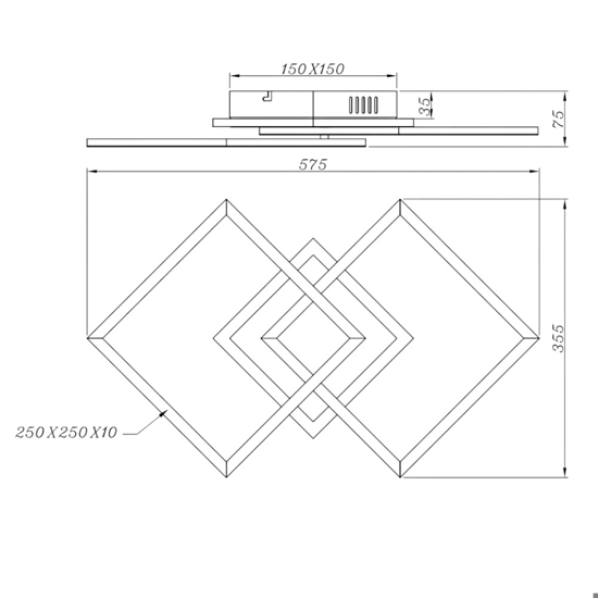 Plafoniera moderna cromata led 4000k dimmerabile orientabile