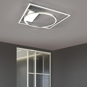 Plafoniera bianca moderna led 33w telecomando dimmerabile