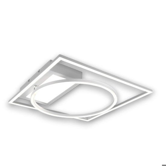 Plafoniera bianca moderna led 33w telecomando dimmerabile