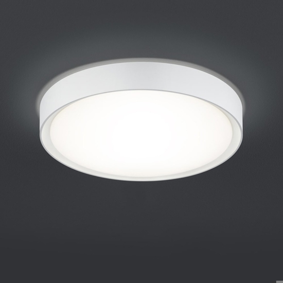 Plafoniera da bagno rotonda bianca led 3000k 18w