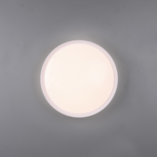 Plafoniera da bagno rotonda bianca led 3000k 18w