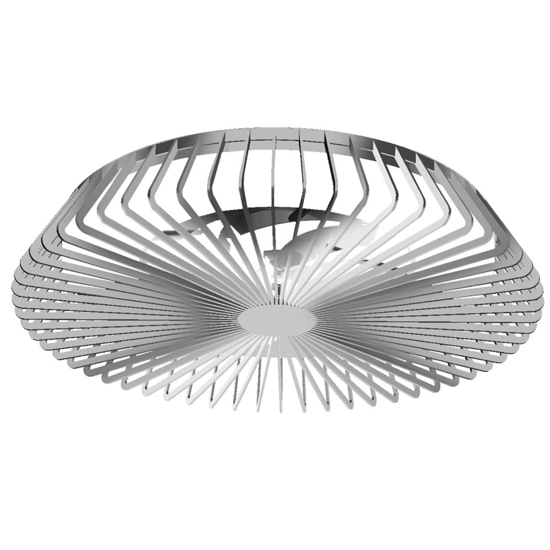 Ventilatore a plafoniera grigio silenzioso da soffitto 18mq con telecomando