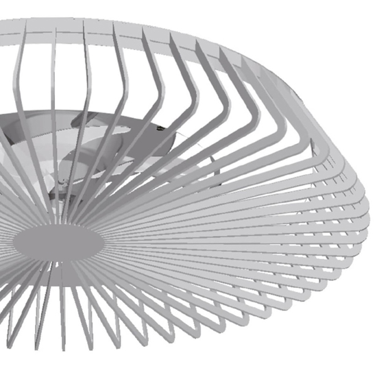 Ventilatore a plafoniera grigio silenzioso da soffitto 18mq con telecomando