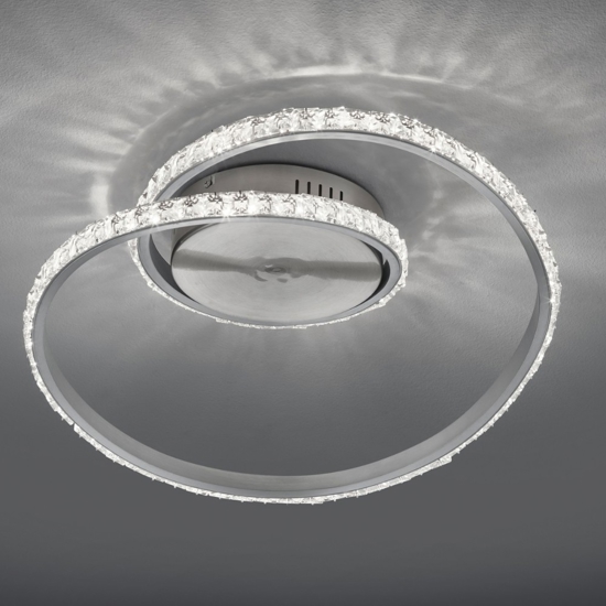 Plafoniera led 19w 3000k rgb dimmerabile moderna con telecomando