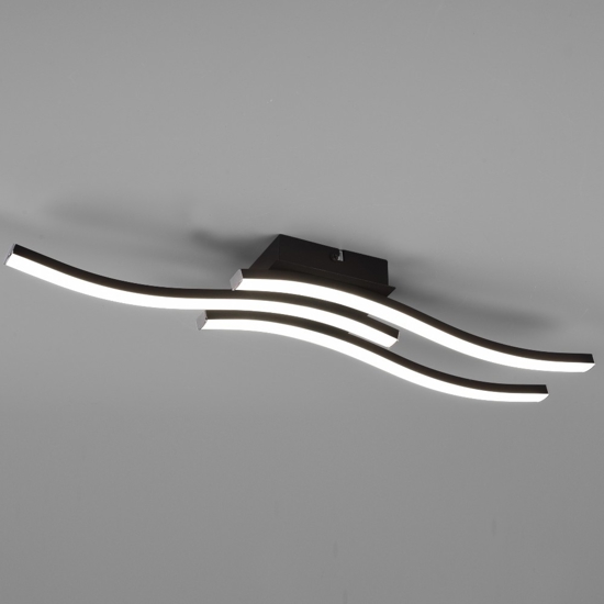 Plafoniera led 15w 3000k moderna nero per sala da pranzo