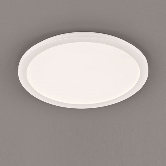 Plafoniera da bagno tonda bianca led10w 3000k dimmerabile