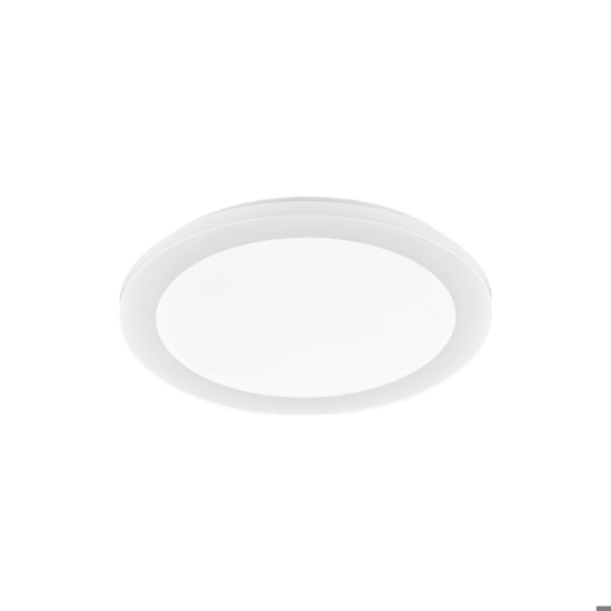 Plafoniera da bagno rotonda bianca led 15w 3000k ip44