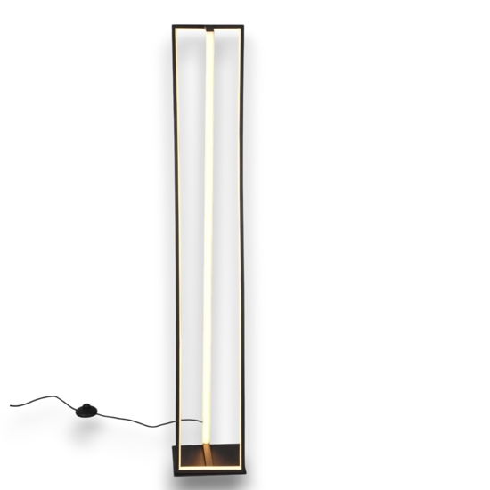 Piantana design moderna nera oro led 2300k 3000k 4000k dimmerabile