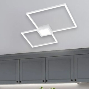 Plafoniera bianca led 28w 4000k moderna dimmerabile