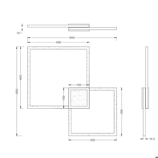 Plafoniera bianca led 28w 4000k moderna dimmerabile