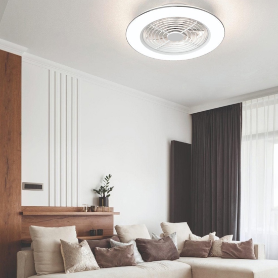 Plafoniera a ventilatore con telecomando da soffitto con luce silenzioso 20mq