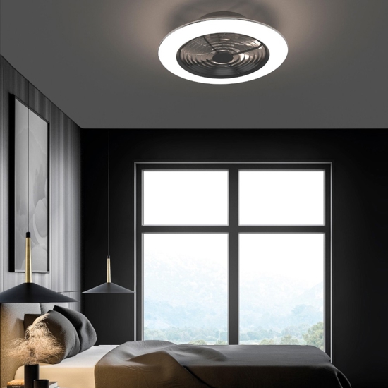 Plafoniera a ventilatore con telecomando da soffitto con luce silenzioso 20mq