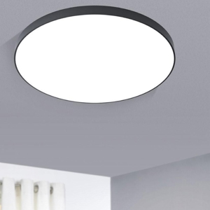Eglo salobrena plafoniera nera led 36w dimmerabile da 2700k a 6500k